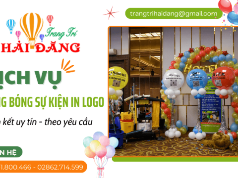 Dịch vụ bong bóng sự kiện in logo tại TPHCM