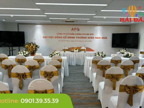 Tiết kiệm thời gian & chi phí với dịch vụ tổ chức sự kiện trọn gói tại TP.HCM của Trang Trí Hải Đăng