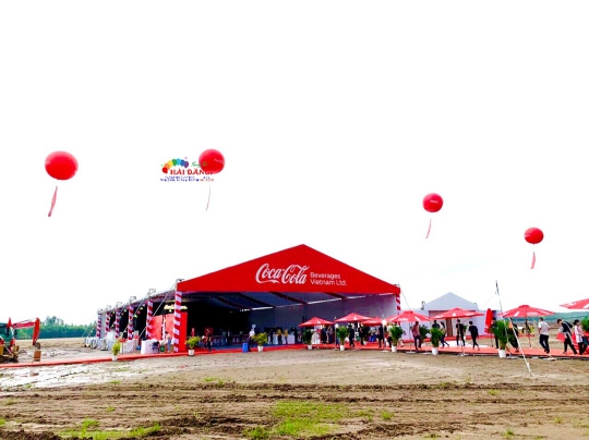 BÓNG KHÍ CẦU NHÀ MÁY COCACOLA