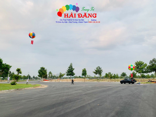 BÓNG KHÍ CẨU VÀ BÓNG KÍCH NỔ TẠI LỄ ĐỘNG THỔ DỰ ÁN PHÚC AN ASUKA 