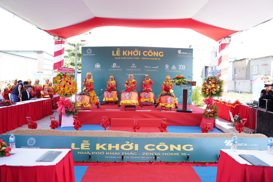 TỔ CHỨC LỄ KHỞI CÔNG NHÀ PHỐ KHAI THÁC ZENTA HOME 16